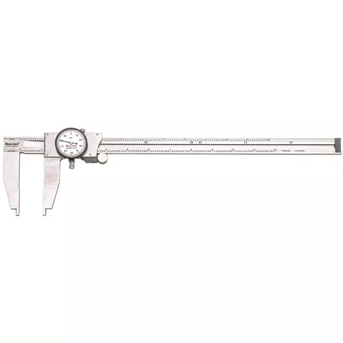 0-12” Dial Slide Caliper White Dial Slide/Thumb Wheel Inside/Outside Measure
