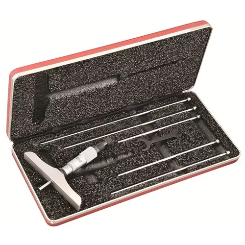 0-150mm Mechanical Depth Style Inside Micrometers 100mm Base – 6 Rod Qty.