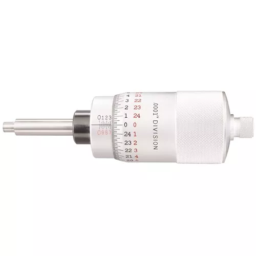 0 – 2” Mechanical Direct Reading Micrometer Heads Plain Thimble +/-.00005” Accuracy