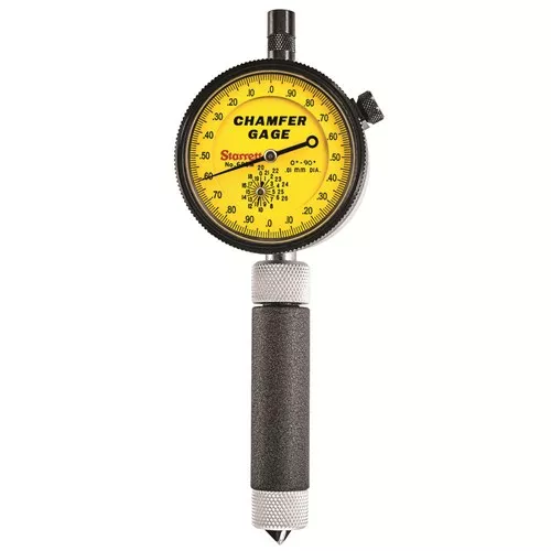0 – 9.5mm Metric Reading Dial Indicator Internal Chamfer Gage Yellow Dial – 0-90 Degrees