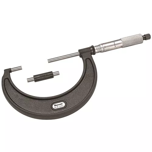 1 – 1/2 – 3 – 1/2” Vernier Outside Micrometers Ratchet Thimble Flat Spindle .0001” Graduation