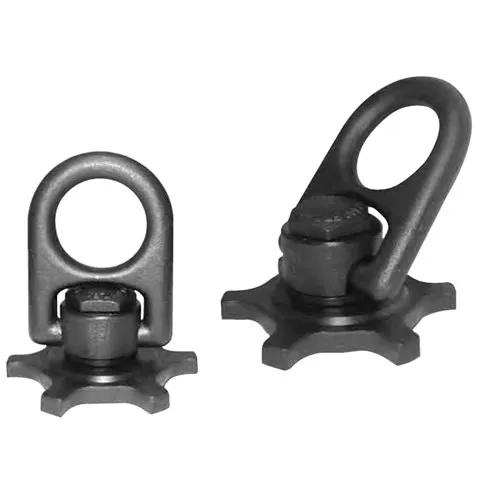1-1/4” Street Plate Swivel Hoist Rings Black Oxide 4140 Certified Aircraft Quality – 10000 lbs. Capacity