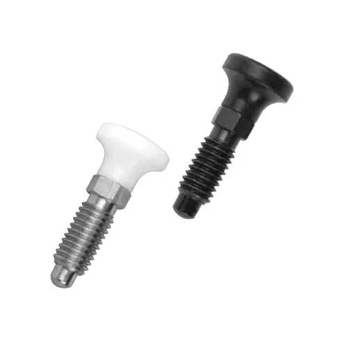 1/2”-13 UNC Delrin Knob Hand Retractable Spring Plunger No Locking Element Stainless Steel 1-1/2” Body Length