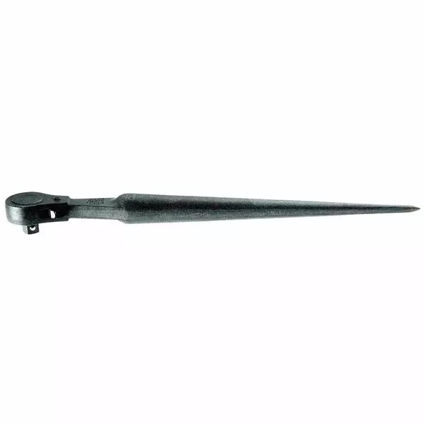 1/2 in Construction Wrench Ratcheting Socket Drive, Pear, 15 in, Black Oxide 409-3238