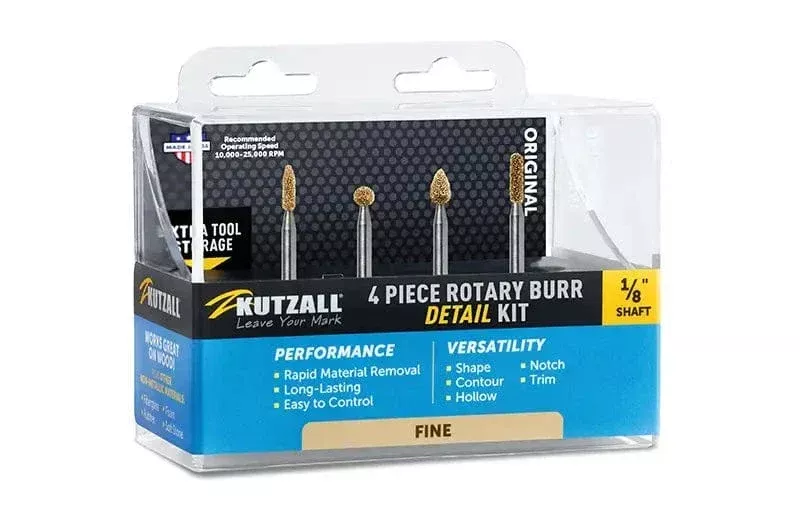 1/8” Shaft –4-Piece Fine DETAIL Kit