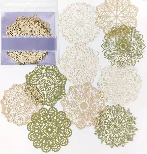10 pcs Lace Stencil Craft Paper