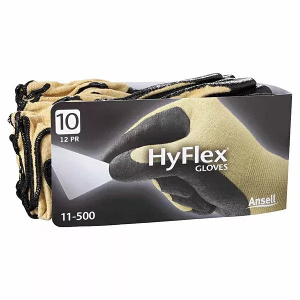 11-501 Nitrile Palm Coated Gloves, Size 10, Gray/Blue 012-11-501-10