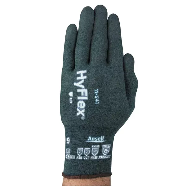 11-541 Nitrile Foam Palm Coated Gloves, Size 11, Gray 012-11-541-11