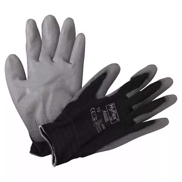 11-600 Palm-Coated Gloves, Size 10, Black 012-11-600-10-BK