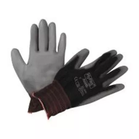 11-600 Palm-Coated Gloves, Size 6, Black 012-11-600-6-BK