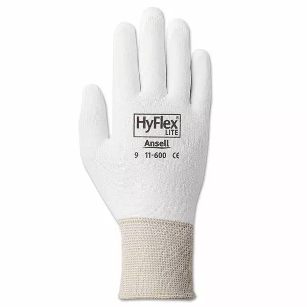 11-600 Palm-Coated Gloves, Size 7, White 012-11-600-7-WH