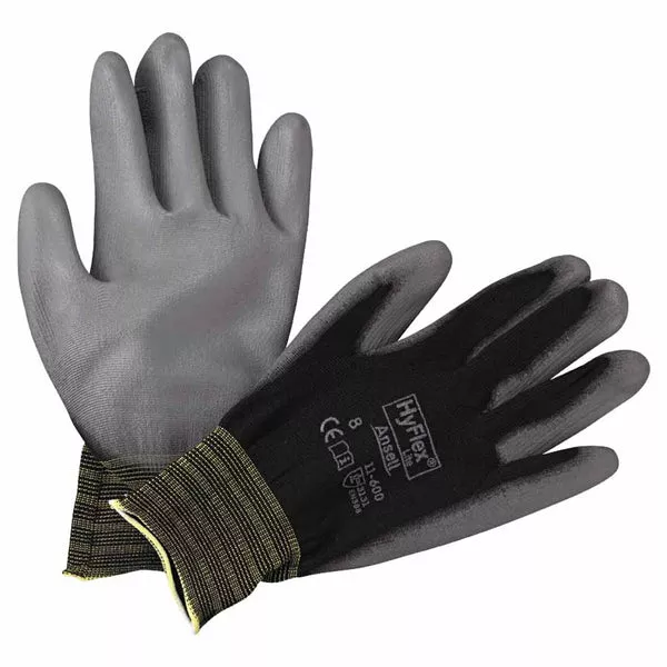 11-600 Palm-Coated Gloves, Size 8, Black 012-11-600-8-BK