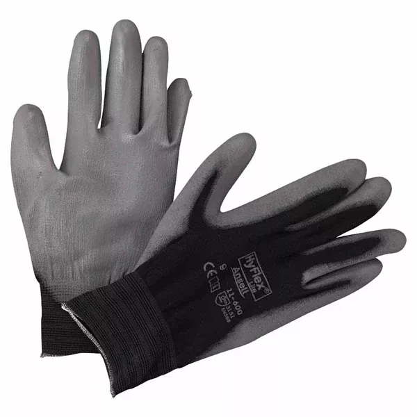 11-600 Palm-Coated Gloves, Size 9, Black 012-11-600-9-BK