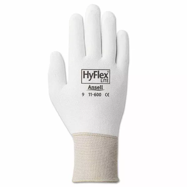 11-600 Palm-Coated Gloves, Size 9, White 012-11-600-9-WH