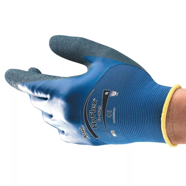 11-925 Gloves, Size 8, Nitrile/Spandex, Blue 012-11-925-8