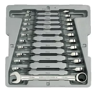 12 Piece Combination Ratcheting Wrench Sets, Metric 329-9412