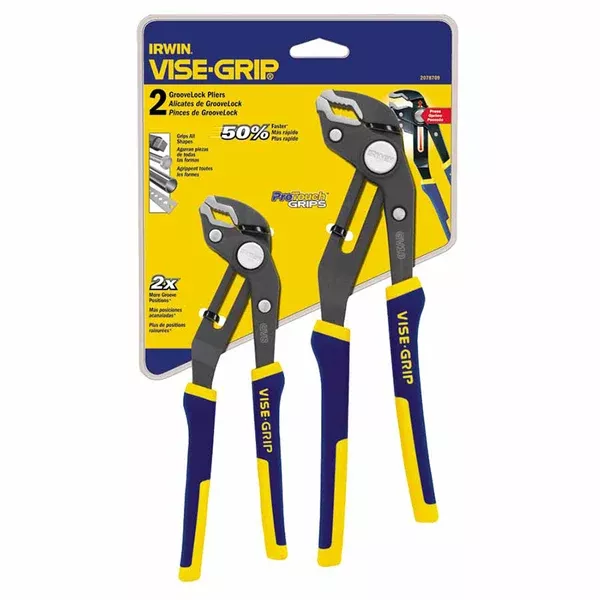 2-Pc GrooveLock Plier Set, 8 in; 10 in 586-2078709