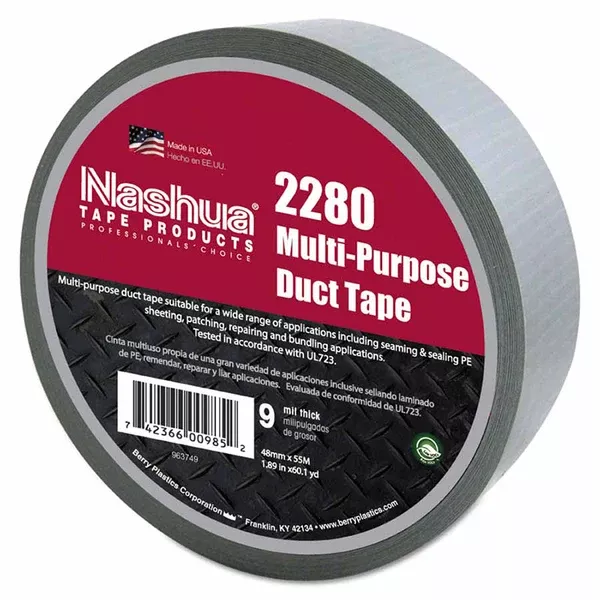 2280 General Purpose Duct Tapes, Silver, 55m x 48mm x 9 mil 573-1087144