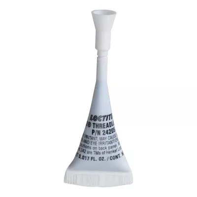 242 Threadlocker, Medium Strength, 0.5 mL, 1/4 in to 3/4 in Thread, Blue 442-230718