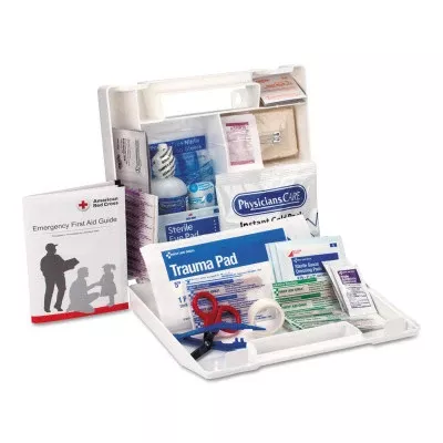 25 Person First Aid Kit, Contractors/Fleet Vehicles/Worksites, Plastic, Wall Mount 579-223-U/FAO
