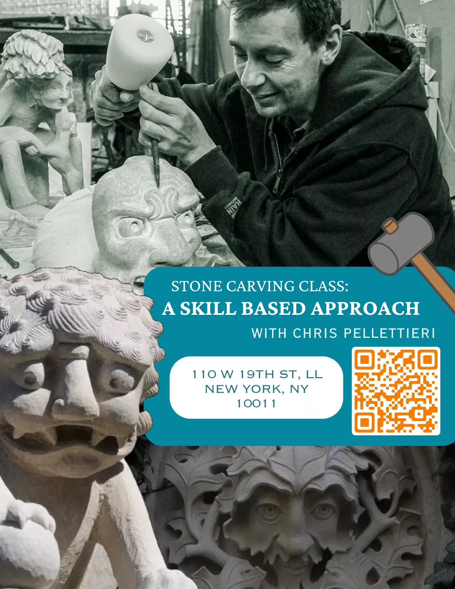 260901 Stone Carving Class: A Skill Based Approach Tuesdays 5-8pm September 2026