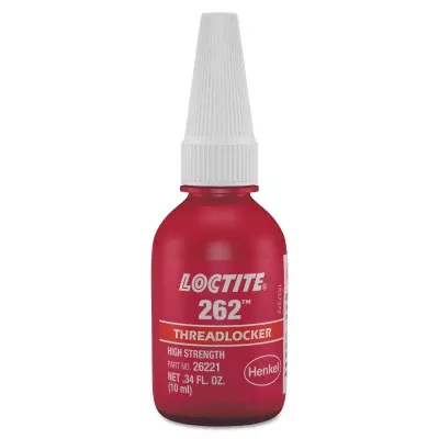 262 Threadlocker, Medium to High Strength, 10 ml, Red 442-231926