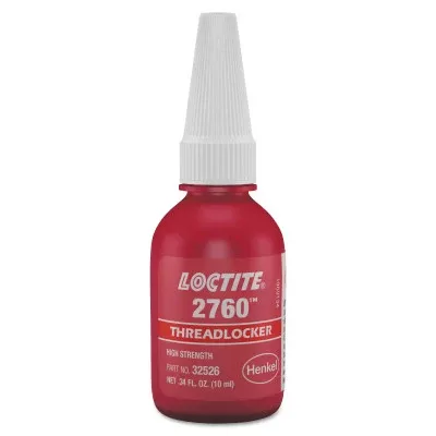 2760 Threadlockers, Primerless High Strength, 10 mL, Red 442-303441