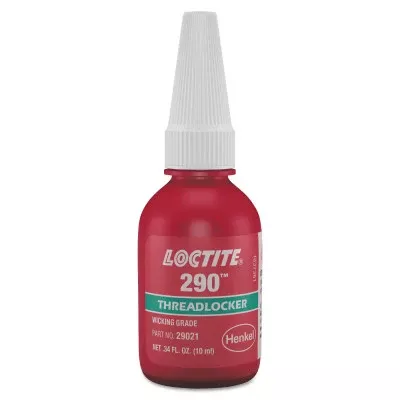 290 Medium-Strength Wicking Grade Threadlocker, 10 mL, 1/2 in dia or Smaller, Green 442-233731