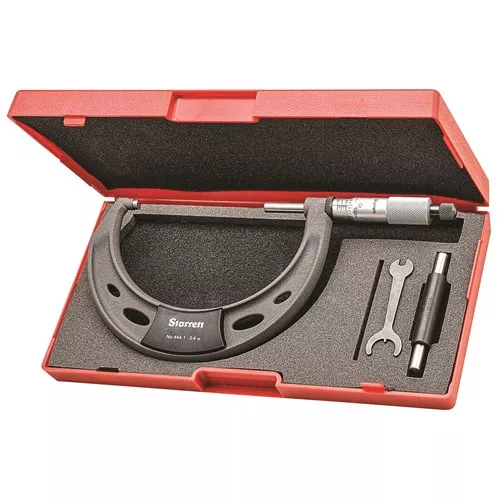 3 – 4” Vernier Outside Micrometers Ratchet Thimble Flat Spindle .0001” Graduation