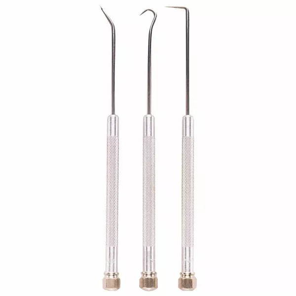 3-Piece Probe Sets, Knurled Handle, Heat-Treated High-Carbon Steel Tip 318-862