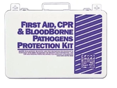 36 Unit Steel First Aid Kit, Weatherproof Steel, Wall Mount 579-5499