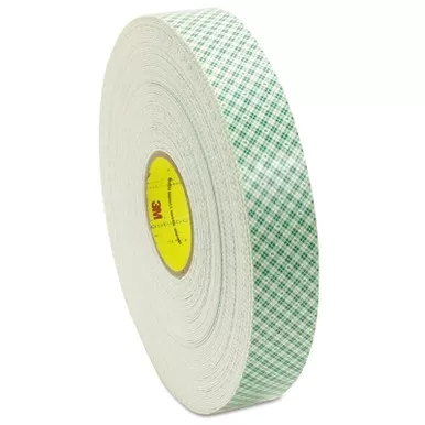 3M 7000048479 Double Coated Urethane Foam Tapes 4016, 3/4 in X 36 yd, 62 mil, Off-White