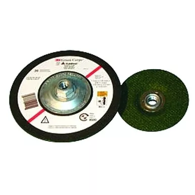 3M 7000118597 Green Corps Flexible Grinding Wheel, Quick Change, 4-1/2 in Dia, 1/8 in Thick, 36 Grit , Ceramic