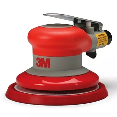 3M 7000148141 Pneumatic Non-Vacuum Random Orbital Sander, 5 in dia, 3/16 in Orbit, 12000 RPM, Al Housing