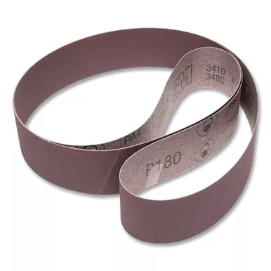 3M 7010361741 Cloth Belt, 341D, X-Weight, 2 in W x 48 in L, 60 Grit, Aluminum Oxide, Film-Lok/Single-Flex