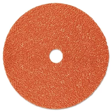 3M 7100099251 Fibre Disc 787C, Precision Shaped Ceramic, 5 in dia x 7/8 in Center Hole, 80+ Grit, Die 500P