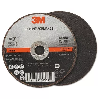 3M 7100139210 Cut-off Wheel Abrasives, 60 Grit, 25,465 rpm