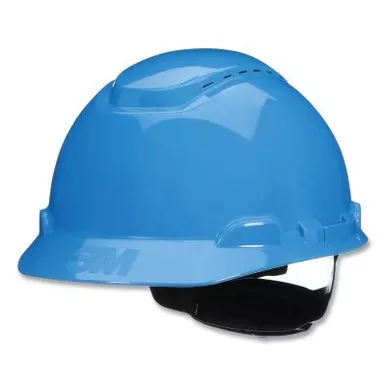 3M 7100239988 SecureFit Pressure Diffusion Ratchet Suspension w/UVicator Hard Hats and Caps, Cap, Vented, Blue