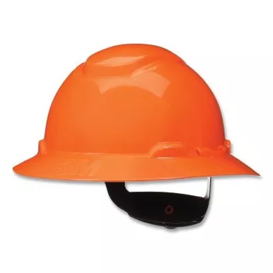 3M 7100239992 SecureFit Pressure Diffusion Ratchet Suspension w/UVicator Hard Hats and Caps, Full Brim, Orange