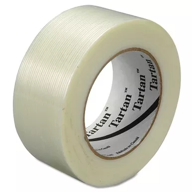 3M Tartan 7000028888 Tartan Filament Tape 8934, 48 mm W, 55 m L, 100 lb, Transparent