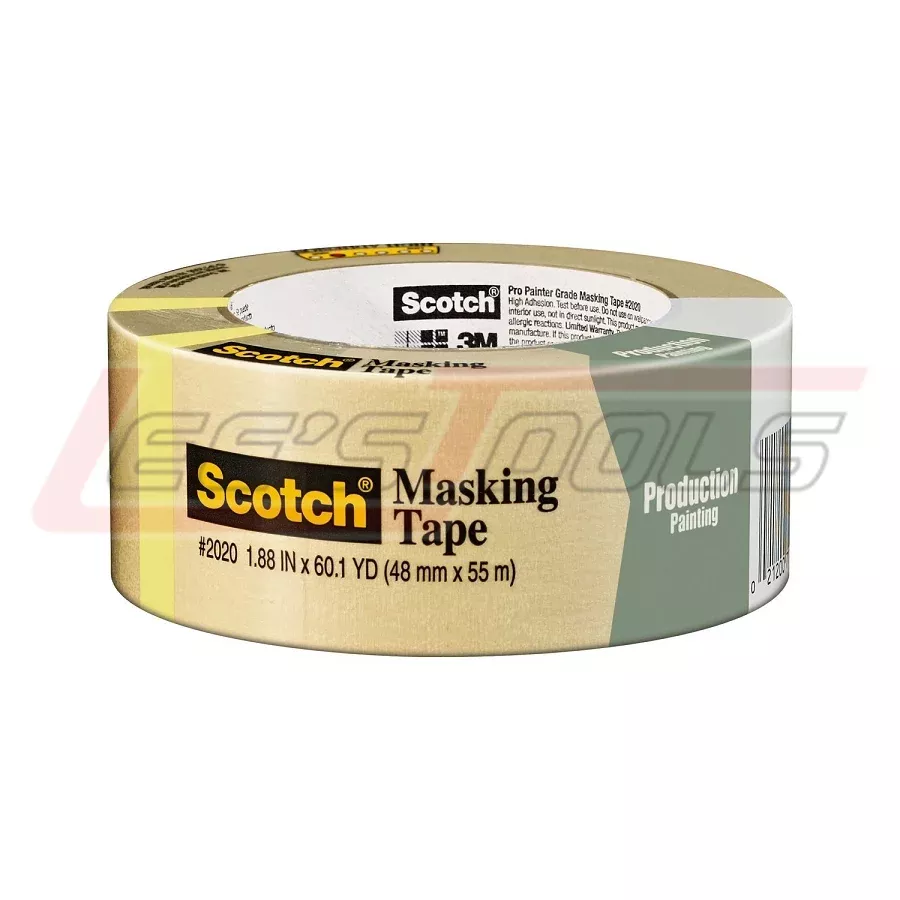 3M2020-2Masking Tape 1.88 in x 60.1 yd (48 mm x 55 m) - Scotch
