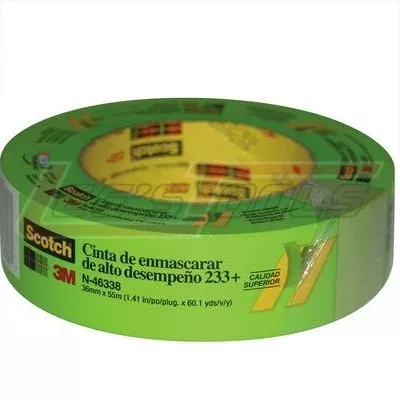 3M233PLUS-36MMX55MScotch(R) Performance Masking Tape 233+, 26338, 36 mm x 55 m, 16 per case