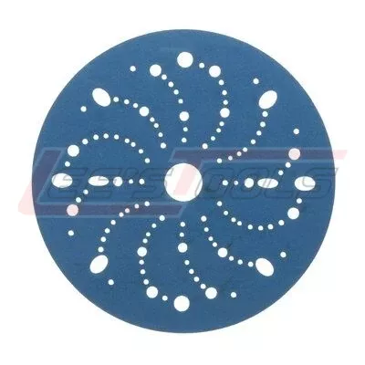3M361803M™ Hookit™ Blue Abrasive Disc 321U Multi-hole, 36180, 6 in, 320, 50 discs per carton, 4 cartons per