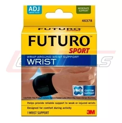3M46378FUTURO Sport Wrap Around Wrist Support 46378 - Adjustable Black