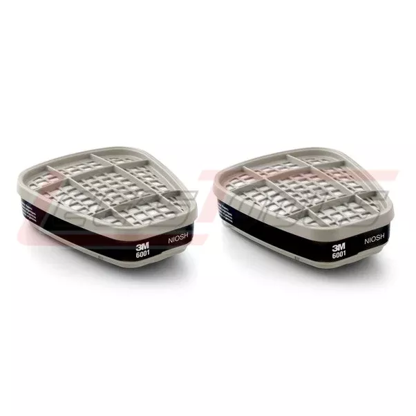 3M6001Organic Vapor Cartridge 6001, Respiratory Protection PACK OF 2PC
