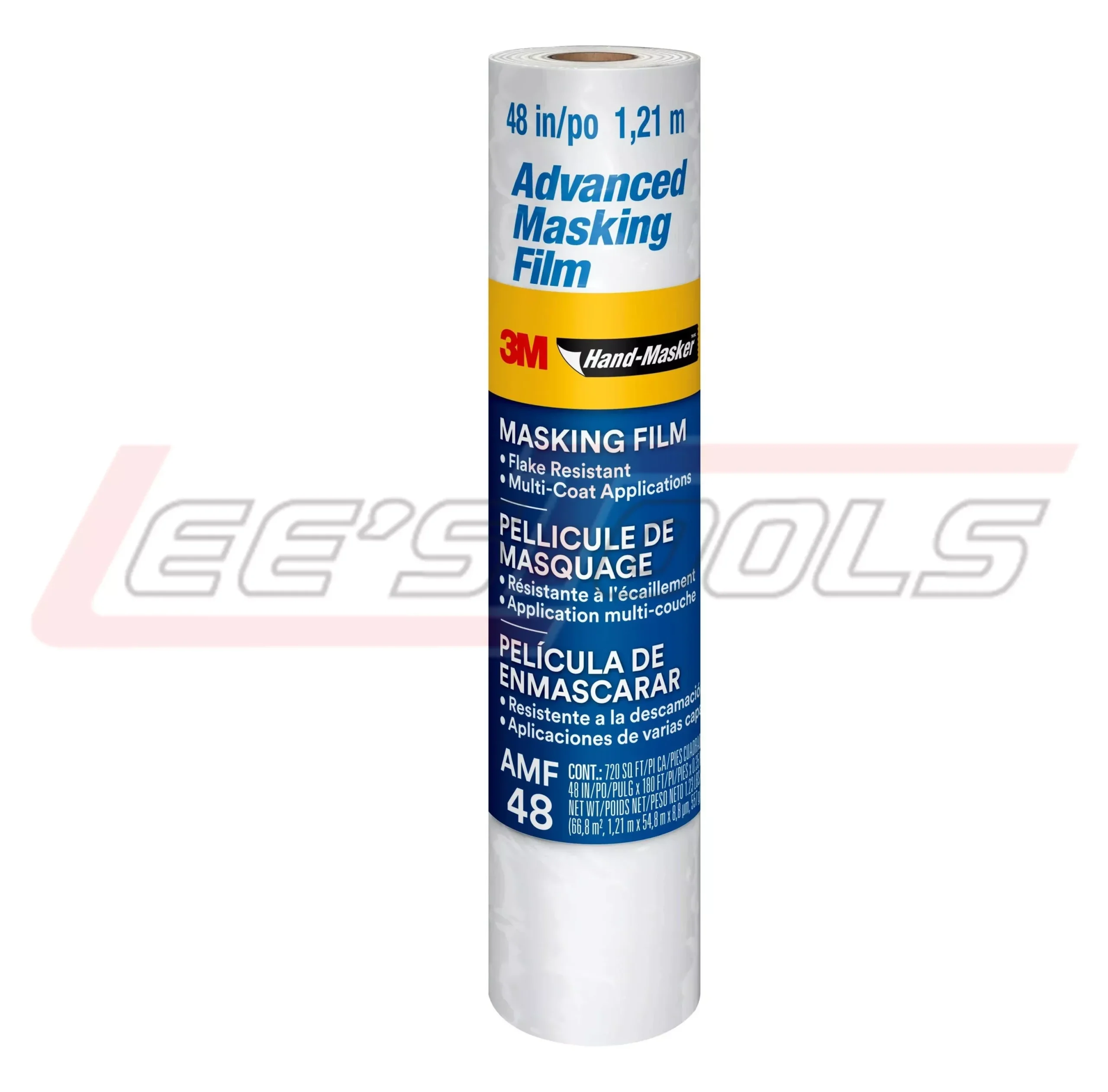 3MAMF483M Hand-Masker Advanced Masking Film, AMF48, 48 in x 180 ft x .35 mil (1,21 m x 54,8 m x .00889 mm)
