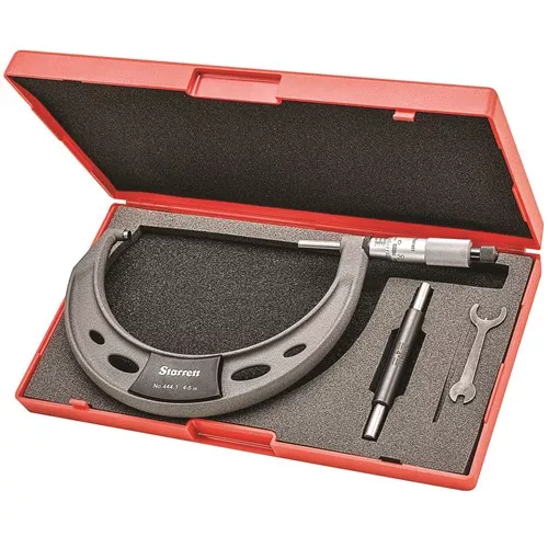 4 – 5” Vernier Outside Micrometers Ratchet Thimble Flat Spindle .0001” Graduation