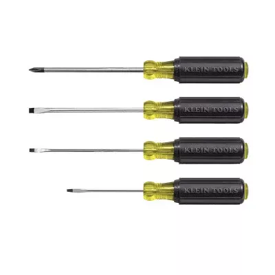 4 Piece Mini Cushion-Grip Screwdriver Sets, Cabinet/Keystone Slotted/Phillips 409-85484