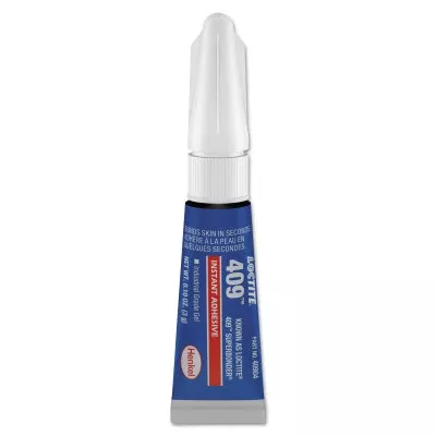 409 Super Bonder Instant Adhesive, General Purpose Gel, 20 g, Tube, Clear 442-135442
