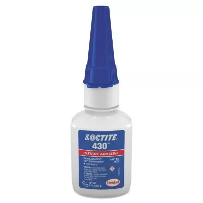 430 Super Bonder Instant Adhesive, 1 oz, Bottle, Clear 442-233978
